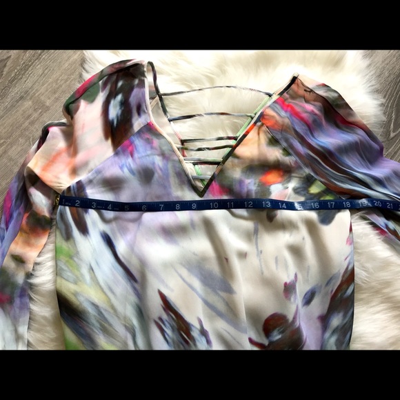 Anthropologie Leifsdottier colorful blouse size 4 - Picture 4 of 8